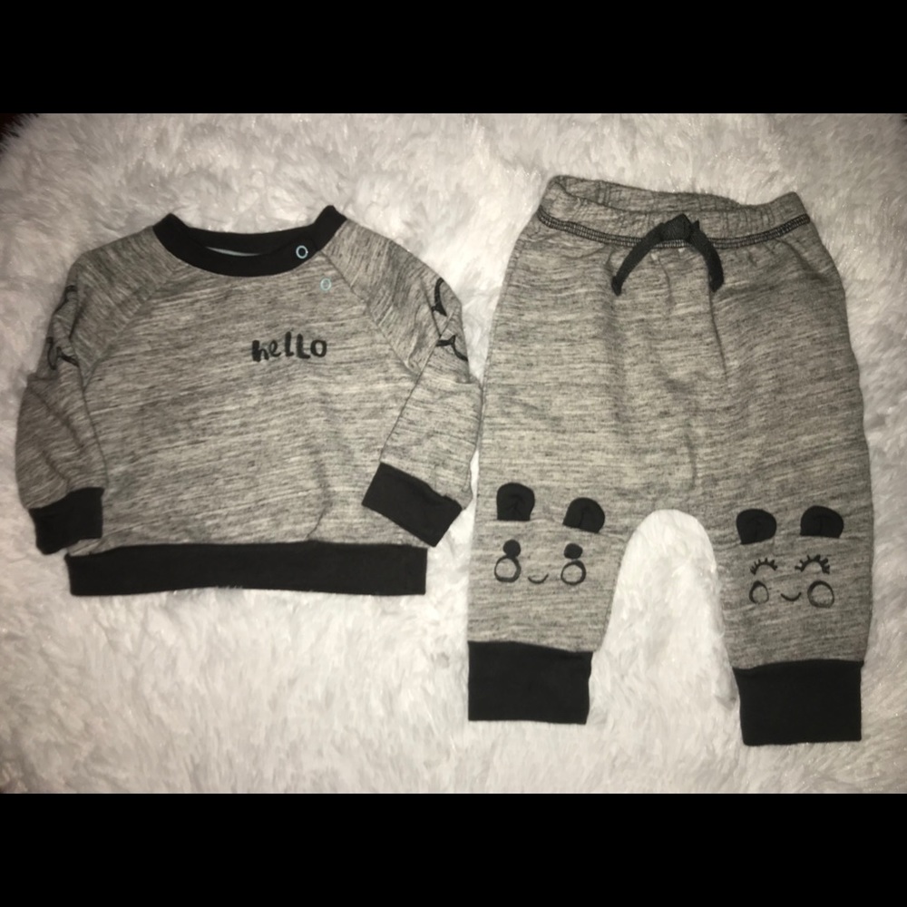 3-6 month sweater and pant set